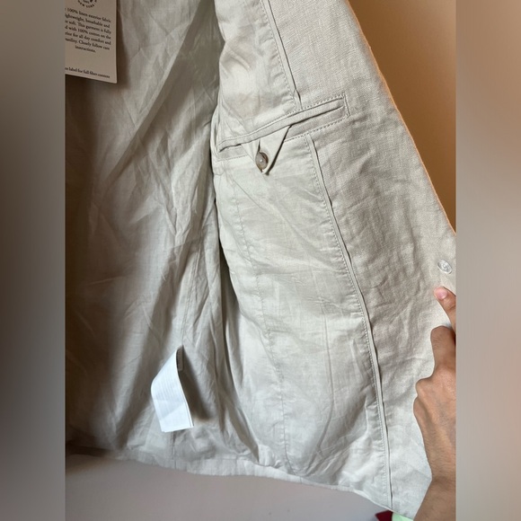 NWT Abercrombie & Fitch The A&F Linen Collection Linen Blazer - Picture 7 of 11